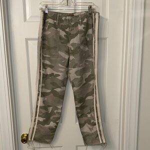 MOTHER Green Camouflage Cargo Pants